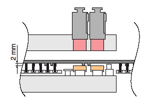 Downward extrusion protection (Option)